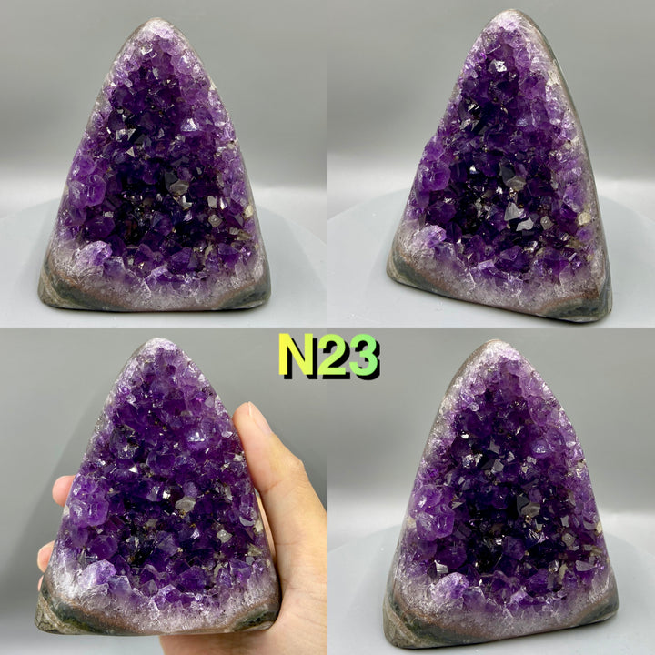 Natural Purple Amethyst Geode from Uruguay, High Quality Druzy Amethyst Crystal Cluster - MineralStory Rocks and Minerals