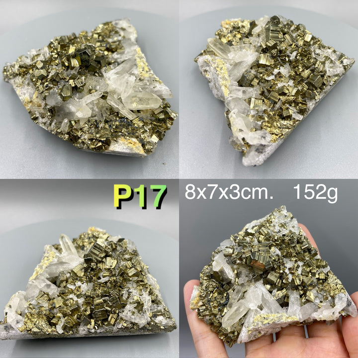 Pyrite with Quartz Specimens, Pyrite in Quartz, Fool's Gold - MineralStory Rocks and Minerals