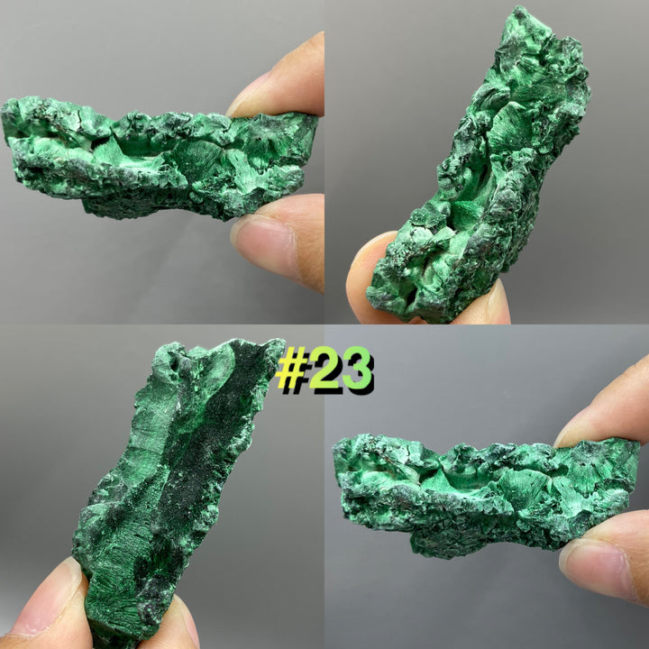 Velvet Malachite Specimens, Silky Fibrous Malachite Crystal 40-50g - MineralStory Rocks and Minerals