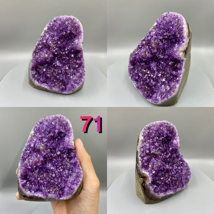 Amethyst Geode, Uruguay, Natural Amethyst Crystal Cluster, Purple Quartz Geode - MineralStory Rocks and Minerals