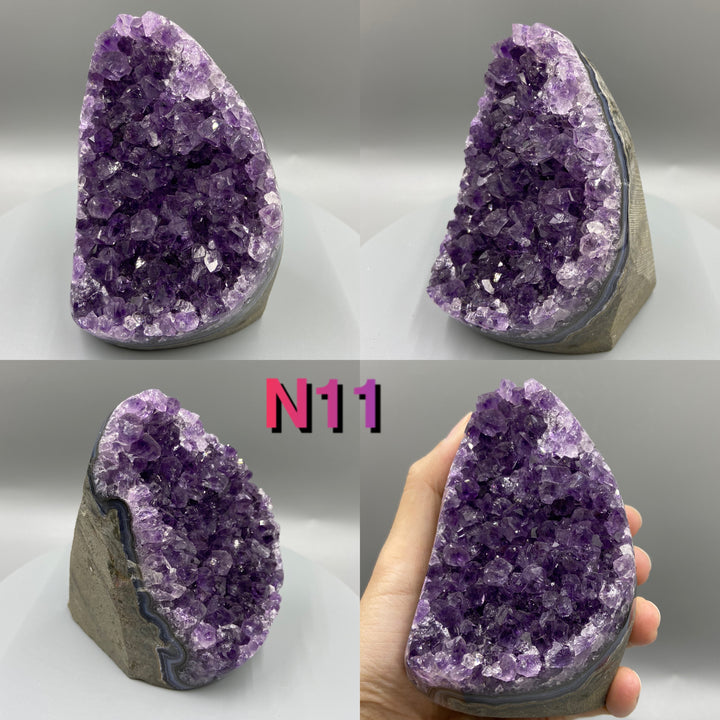 Amethyst Geode, Uruguay, Purple Amethyst, Natural Amethyst Crystal Cluster, Real Amethyst, Amethyst Cathedral - MineralStory Rocks and Minerals