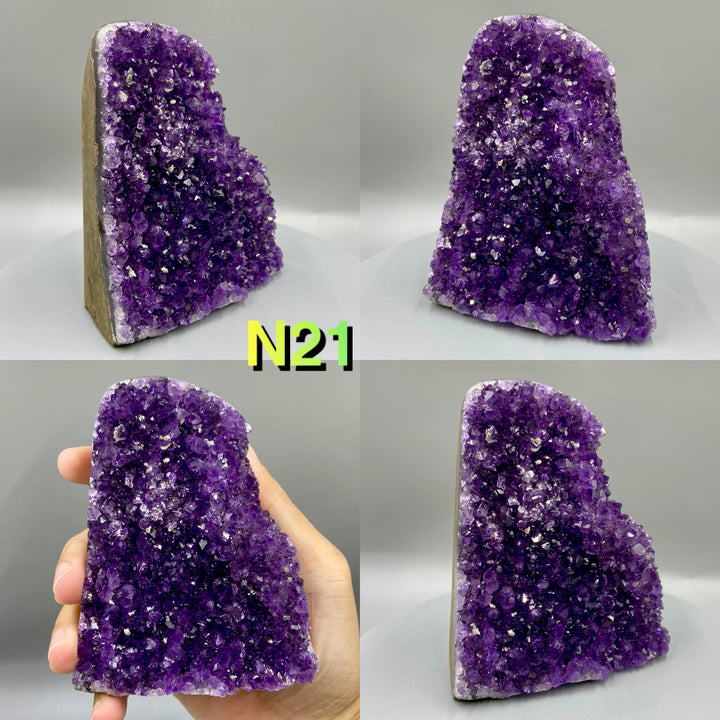 Natural Amethyst Geode, Uruguay, Purple Amethyst, Raw Amethyst Crystal Cluster, Real Amethyst - MineralStory Rocks and Minerals