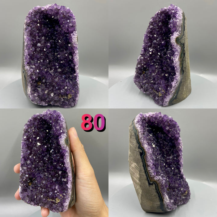 Natural Amethyst Geode, Amethyst Cathedral, Amethyst Cave, Unique Shape - MineralStory Rocks and Minerals