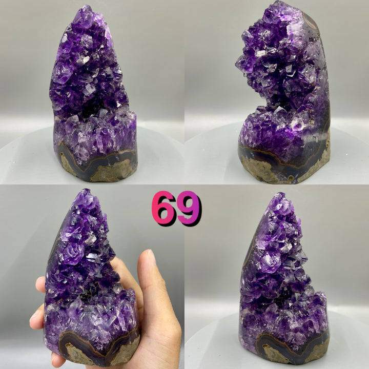 Natural Amethyst Geode, Uruguay, Purple Amethyst, Raw Amethyst Crystal Cluster, Real Amethyst - MineralStory Rocks and Minerals