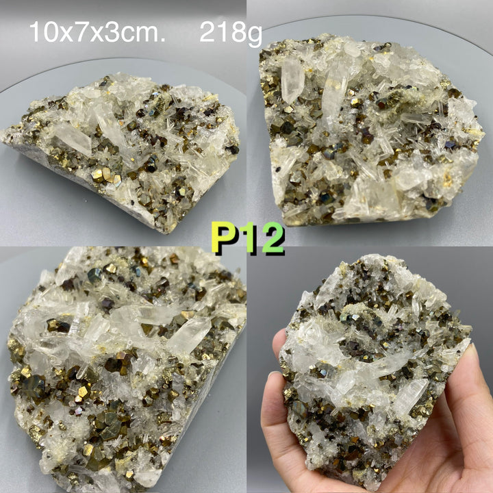 Pyrite with Quartz Specimens, Pyrite in Quartz, Fool's Gold - MineralStory Rocks and Minerals