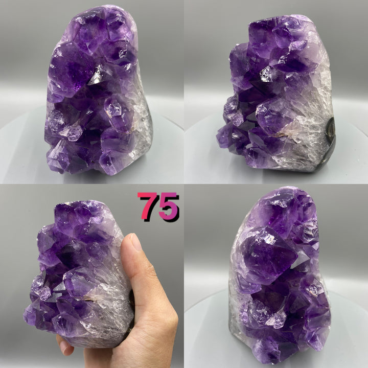 Natural Amethyst Geode, Uruguay, Purple Amethyst, Raw Amethyst Crystal Cluster, Real Amethyst - MineralStory Rocks and Minerals