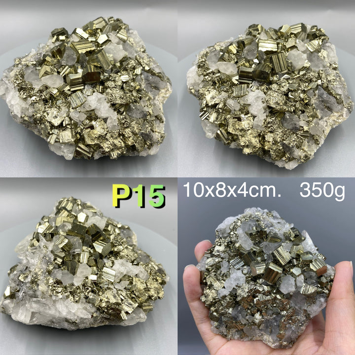 Pyrite with Quartz Specimens, Pyrite in Quartz, Fool's Gold - MineralStory Rocks and Minerals