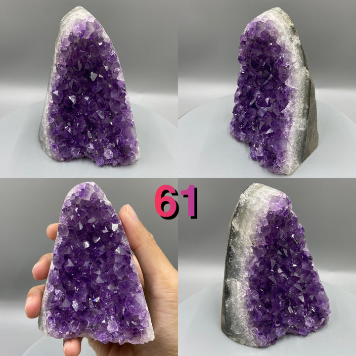 Natural Purple Amethyst Geode from Uruguay, High Quality Druzy Amethyst Crystal Cluster - MineralStory Rocks and Minerals