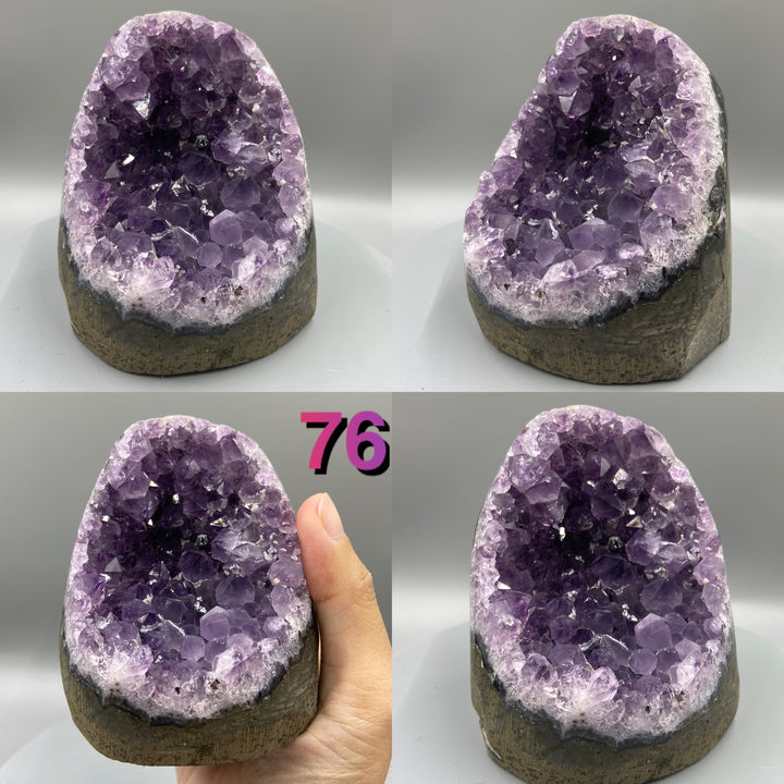 Natural Amethyst Geode, Uruguay, Purple Amethyst, Raw Amethyst Crystal Cluster, Real Amethyst - MineralStory Rocks and Minerals