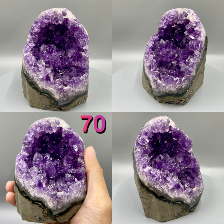 Natural Amethyst Geode, Uruguay, Purple Amethyst, Raw Amethyst Crystal Cluster, Real Amethyst - MineralStory Rocks and Minerals