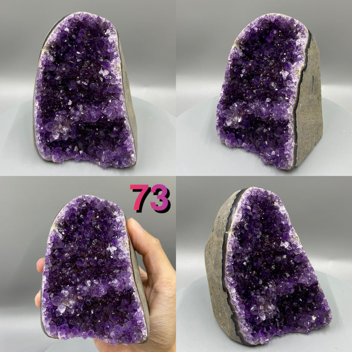 Amethyst Geode, Uruguay, Natural Amethyst Crystal Cluster, Purple Quartz Geode - MineralStory Rocks and Minerals