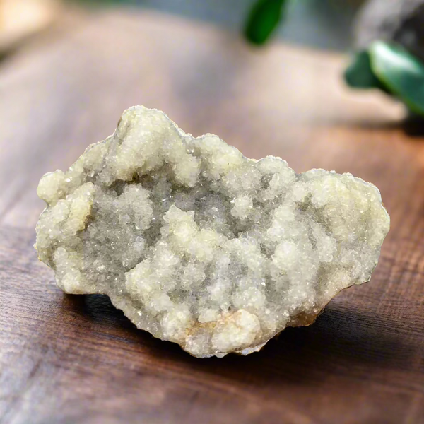 Natural Sphalerite Specimen - White Crystal Geode 100-150g 5-7cm White Crystal Cluster Raw Mineral Specimen - Grounding and Stabilizing - MineralStory Rocks and Minerals