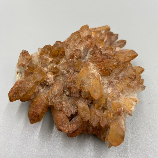 Red Coated Quartz Cluster, Natural Reddish Quartz, Reddish-brown, Red Crystal, Red Quartz