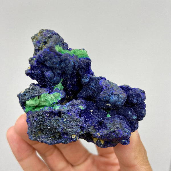 Natural Azurite Malachite Geode - Blue Green - Blue Pigment Crystal Mineral Specimen - Rock Collection