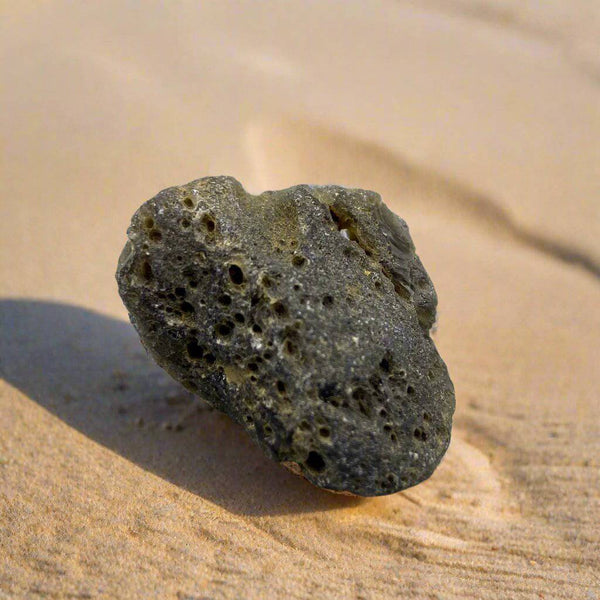 Natural Meteorite Glass, Black Tektite Stones (Lot of 3), Impact Glass, Moldavite Stone, Thailand