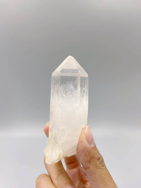 Natural Quartz Crystal Obelisk 8cm, White Crystal Point, Clear Quartz Stone, Quartz Cluster, White Quartz