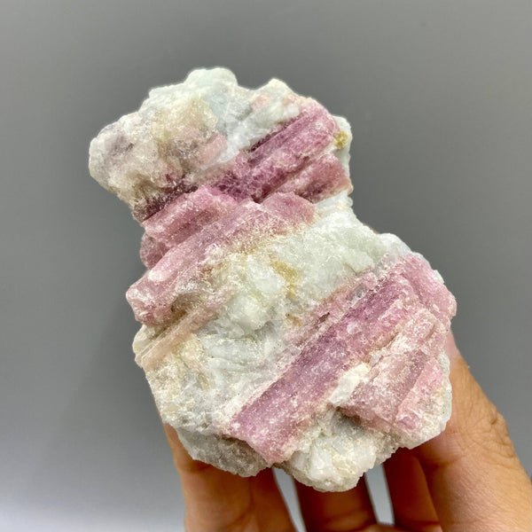 Raw Plum Tourmaline Pink crystal Rubellite 150-200g 5-7cm Plum Blossom Tourmaline Pink mineral specimen