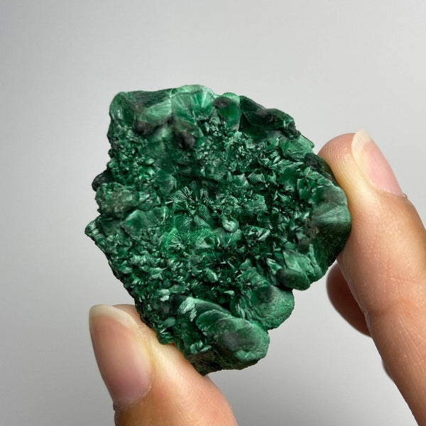 Fibrous Velvet Malachite, Halo Effect Raw Malachite Stone, Dark Green Malachite Crystal - Rough Malachite Cluster - Natural Malachite - Silky Malachite - Real Mineral Specimen - From Guangdong China