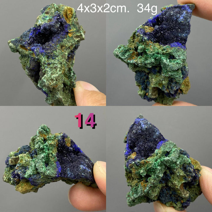 Azurite Malachite Specimens, Anhui China, High-Quality Druzy Azurite Crystal - MineralStory Rocks and Minerals