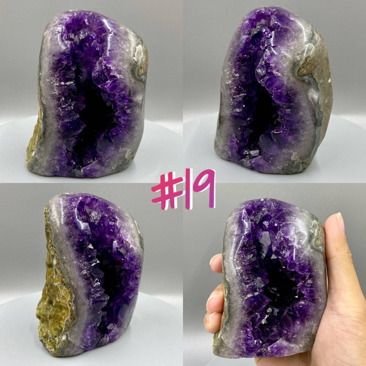 Amethyst Geode, Uruguay, Purple Amethyst, Natural Amethyst Crystal Cluster, Real Amethyst, Amethyst Cathedral - MineralStory Rocks and Minerals