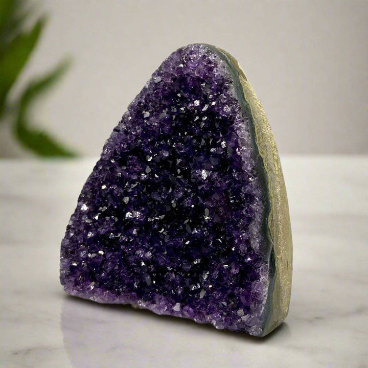 Natural Amethyst Geode, Uruguay, Purple Amethyst, Raw Amethyst Crystal Cluster, Real Amethyst - MineralStory Rocks and Minerals