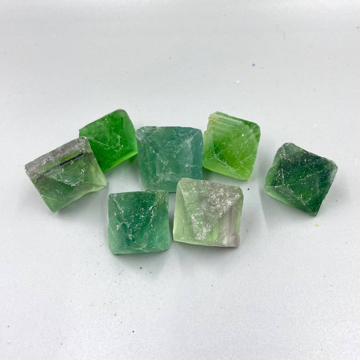 Natural Fluorite Octahedrons (3pcs) - MineralStory Rocks and Minerals